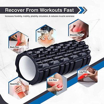 AVMART Grid Foam Roller(Length 33 cm)