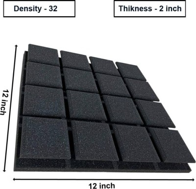 Urban Infotech Foam Pyramid Wall(10 Panels Black)