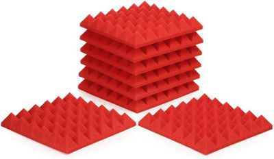 Cambik Foam Pyramid Wall(18 Panels Red)