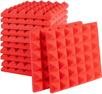 Mocking Bird Foam Pyramid Wall(12 Panels Red)