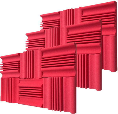 DawnRays Foam Eggcrate Wall(18 Panels Red)