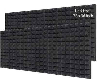 DawnRays Foam Pyramid Wall(2 Panels Black)