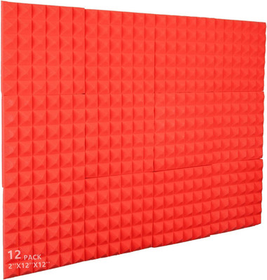 Cambik Foam Pyramid Wall(12 Panels Red)