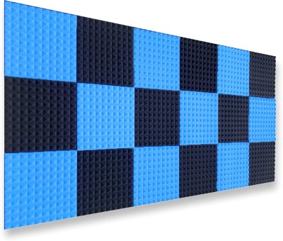 Mocking Bird Foam Pyramid Wall(18 Panels Black, Blue)