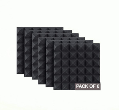 Mocking Bird Foam Pyramid Wall(6 Panels Black)