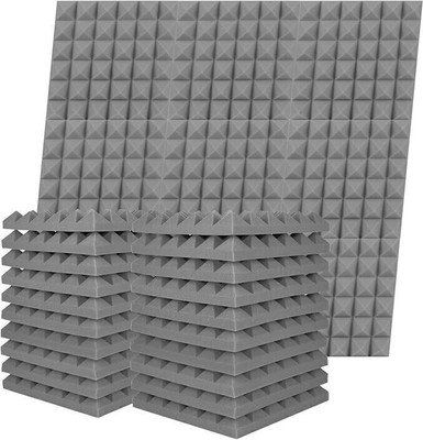 KS GLOBAL Foam Pyramid Wall(18 Panels Grey)