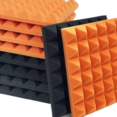 IMAGINEA Foam Pyramid Wall(12 Panels Orange, Black)