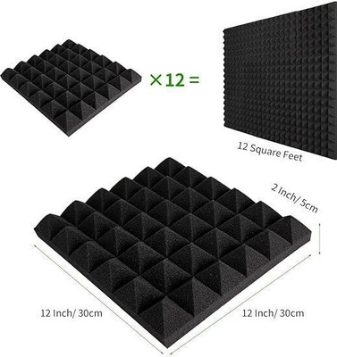 KS AUDIOSOUL Foam Pyramid Wall(18 Panels Black)