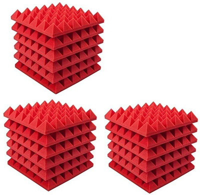 DawnRays Foam Pyramid Wall(18 Panels Red)