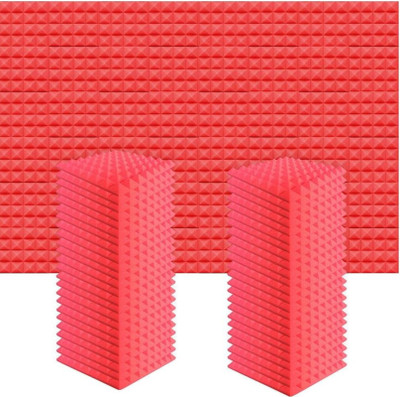 Cambik Foam Pyramid Wall(50 Panels Red)