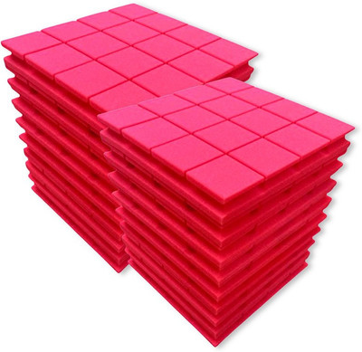 YGM Acoustic Foams Foam Pyramid Wall(18 Panels Red)