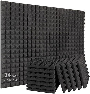 KS AUDIOSOUL Foam Pyramid Wall(24 Panels Black)