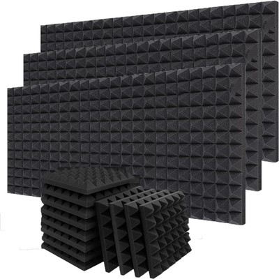 TechBlaze Foam Pyramid Wall(72 Panels Black)