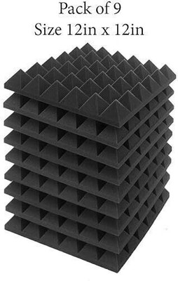 KS AUDIOSOUL Foam Pyramid Wall(9 Panels Black)