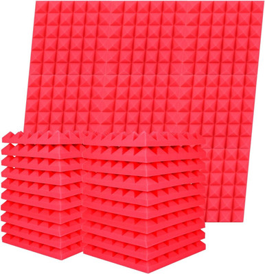 DawnRays Foam Pyramid Wall(24 Panels Red)