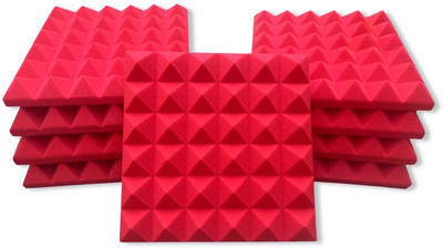 YGM Acoustic Foams Foam Pyramid Wall(9 Panels Red)