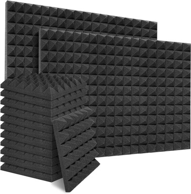 TechBlaze Foam Pyramid Wall(36 Panels Black)