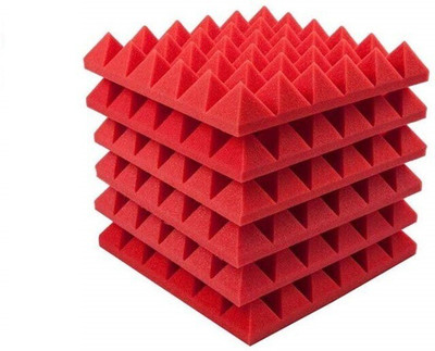 TechBlaze Foam Pyramid Wall(6 Panels Red)