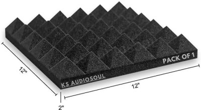 KS AUDIOSOUL Foam Pyramid Wall(3 Panels Black)