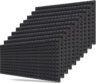 IMAGINEA Foam Pyramid Wall(10 Panels Black)