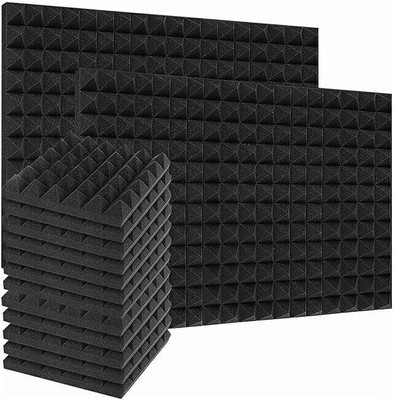 Urban Infotech Foam Pyramid Wall(12 Panels Black)