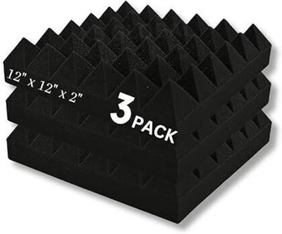 KS AUDIOSOUL Foam Wedge Wall(3 Panels Black)