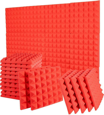DawnRays Foam Pyramid Wall(36 Panels Red)