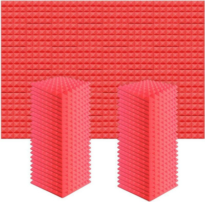 TechBlaze Foam Pyramid Wall(48 Panels Red)