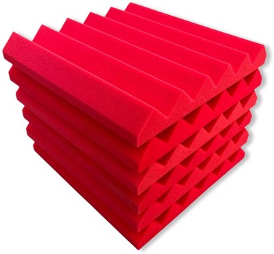 YGM Acoustic Foams Foam Wedge Wall(6 Panels Red)