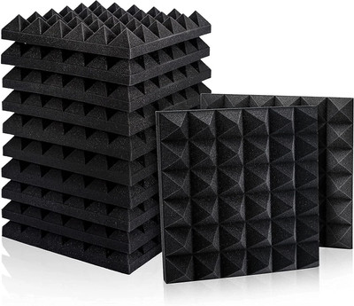 TechBlaze Foam Pyramid Wall(12 Panels Black)