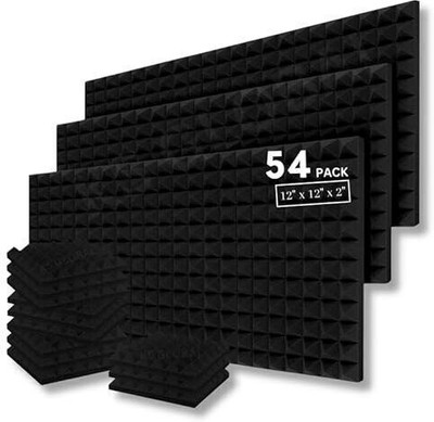 KS AUDIOSOUL Foam Wedge Wall(54 Panels Black)