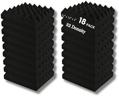 KS AUDIOSOUL Foam Pyramid Wall(18 Panels Black)