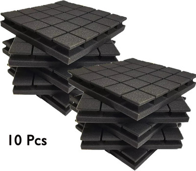 Urban Infotech Foam Pyramid Wall(10 Panels Black)