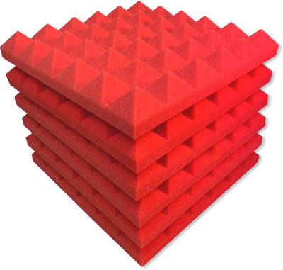 YGM Acoustic Foams Foam Pyramid Wall(6 Panels Red)