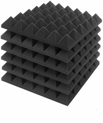 TechBlaze Foam Pyramid Wall(6 Panels Black)