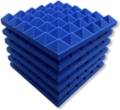 YGM Acoustic Foams Foam Pyramid Wall(6 Panels Blue)