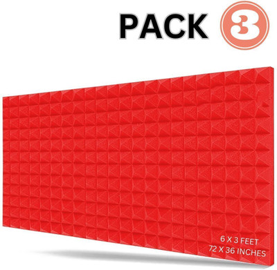 DawnRays Foam Pyramid Wall(3 Panels Red)