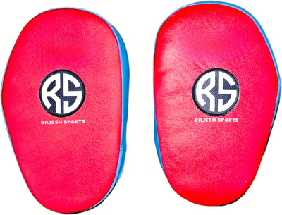 RAJESH SPORTS Pro Leather FOCUS Pad, Target Pad for Boxing Taekwondo Karate Muay Thai Focus Pad(Red)