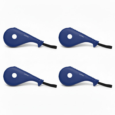LiftWar Taekwondo Single Kick Pad Pack of 4 Blue Kicking Shield(Blue)