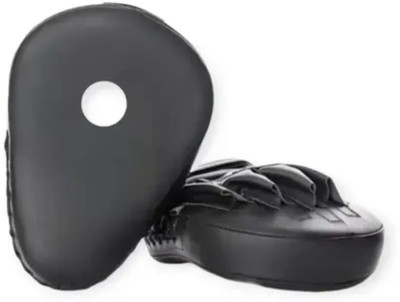 Active fusion PU Punch Mitt Curved focus pad for boxing karate Thai training focus pad (black) Focus Pad(Black)