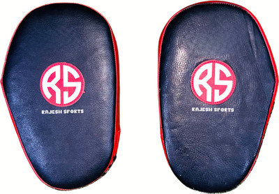 RAJESH SPORTS Pro Leather FOCUS Pad, Target Pad for Boxing Taekwondo Karate Muay Thai Focus Pad(Black)