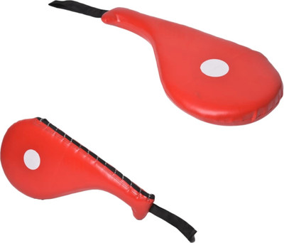 Omspo kick pad focus fan pad 2 pc combo red Kicking Shield(Red)
