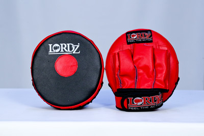 Lordz Leather Small Punching Focus Pad(Red, Black)