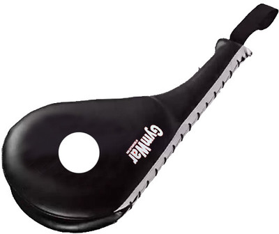 GymWar Durable Double-Sided PU Taekwondo TKD Foot Target Training Tool Kicking Shield(Black)