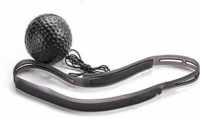 IRIS MMA Training Boxing Ball with Headband Striking Pad(Black)