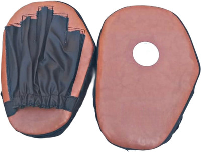 Omspo Taekwondow kocher kick pad 1 pair brown Kicking Shield(Brown, Black)
