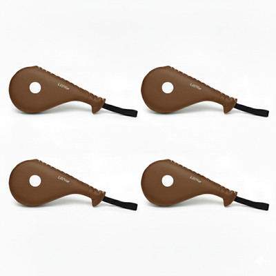 LiftWar Taekwondo Single Kick Pad Pack of 4 Brown Kicking Shield(Brown)