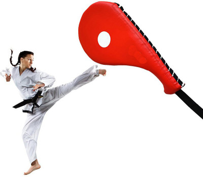uRock TEAKWONDO Kick Pad Single, Striking Pads for Kickboxing Training, Kicking Target Focus Pad(Red)
