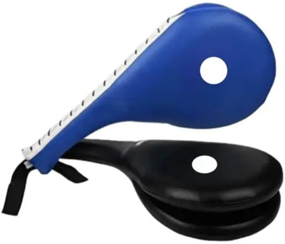 LiftWar Taekwondo double kick pad 2 PCS combo Kicking Shield(Blue, Black)