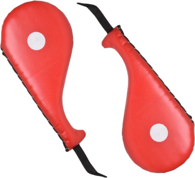 Omspo kick pad focus fan pad 2 pcs combo red Kicking Shield(Red)
